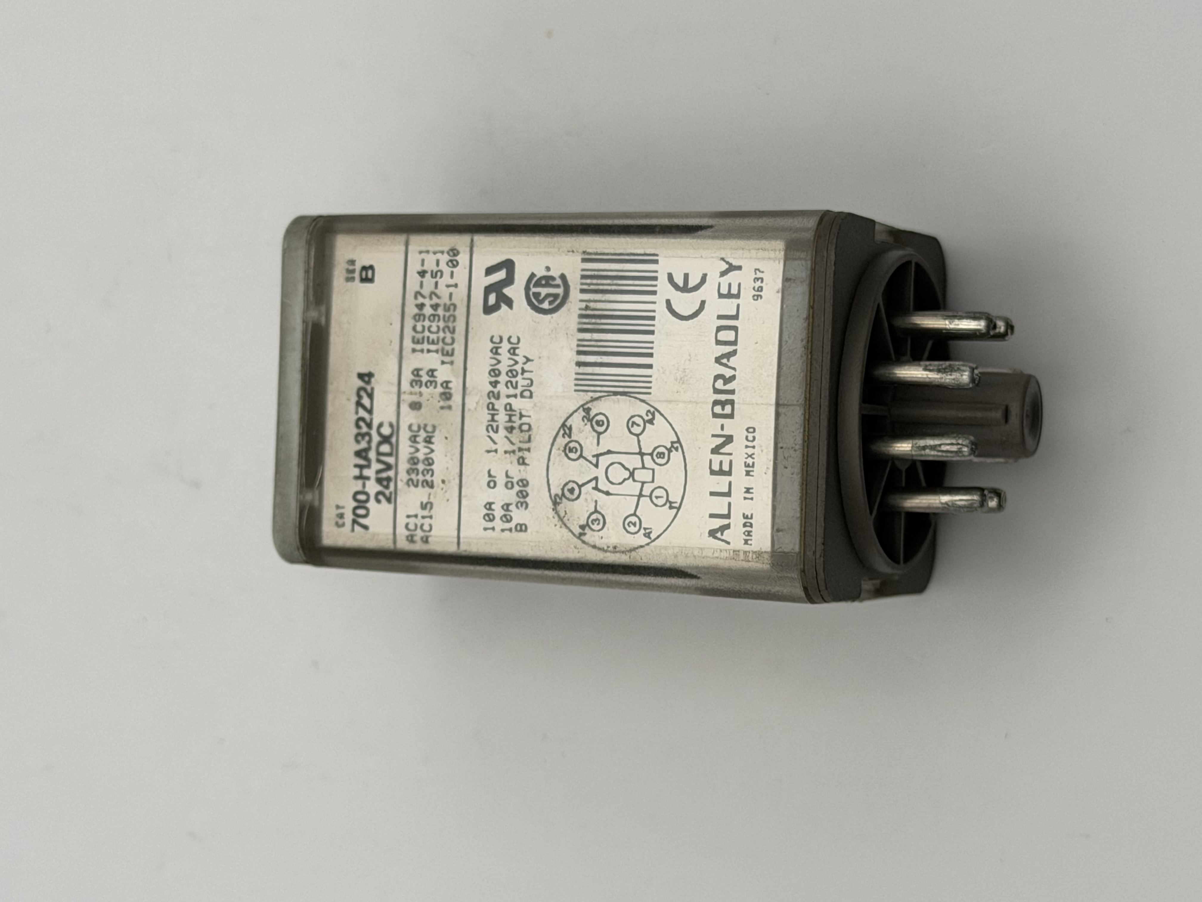 700-HA32Z24 Series B 24VDC 10A DPDT 8-Pin Control Relay