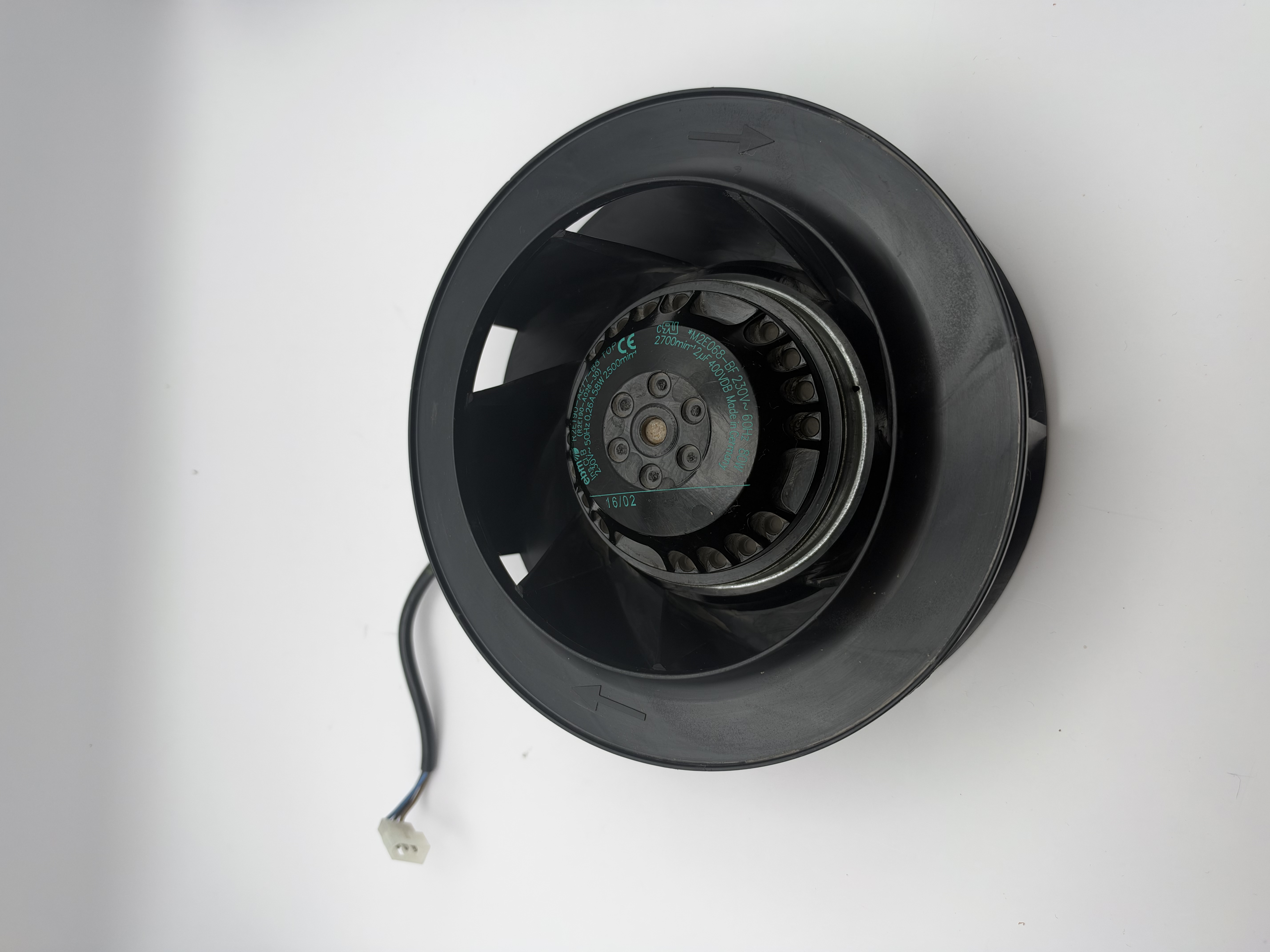 R2E190-AE77-B8 Centrifugal Blower Fan 230V 80W 2700 RPM